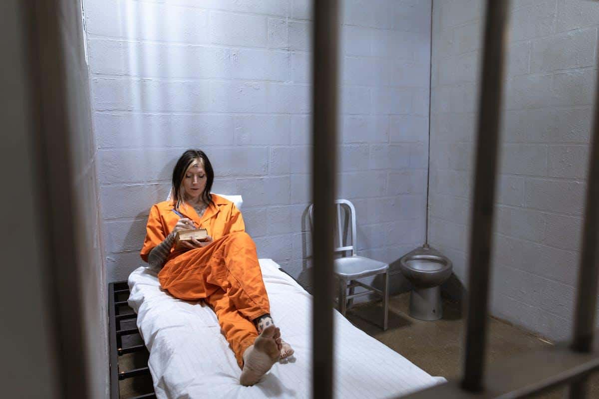 Emotional scene of Prisoner Release Orange County CA in progress